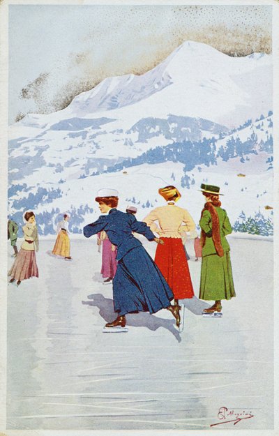 Eislaufbahn in Montana von Carlo Pellegrini